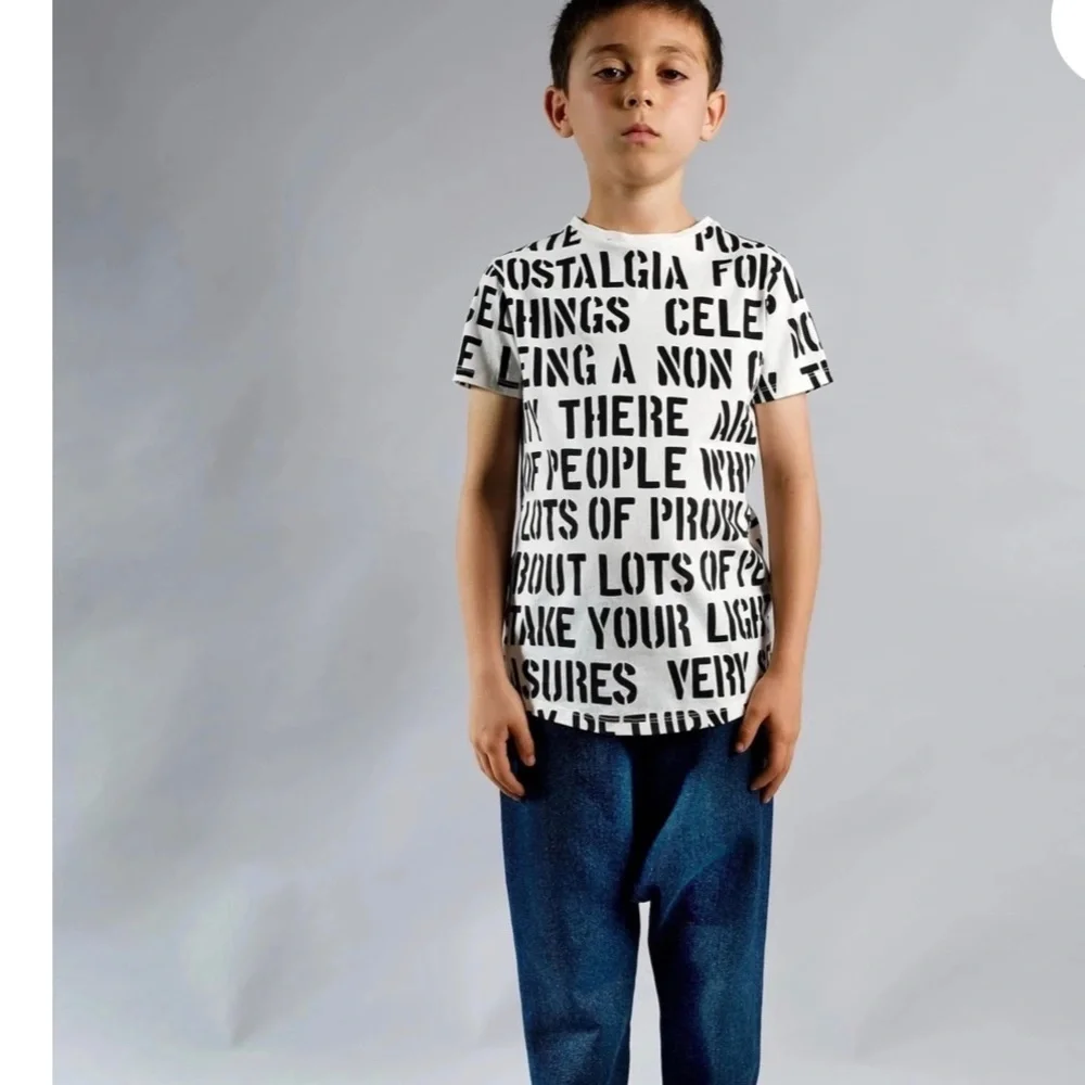 Black and White Graphic T-Shirt by Wolf and Rita